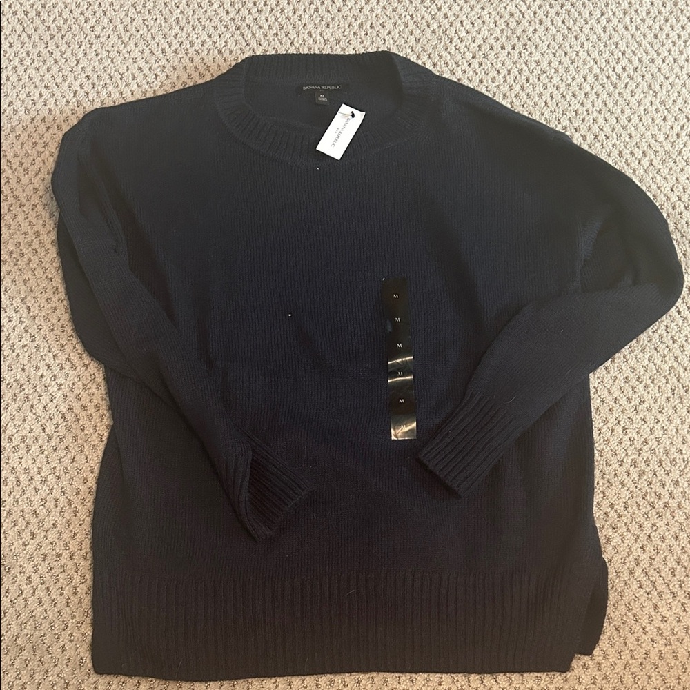 Banana Republic Women's Navy Crewneck Sweater